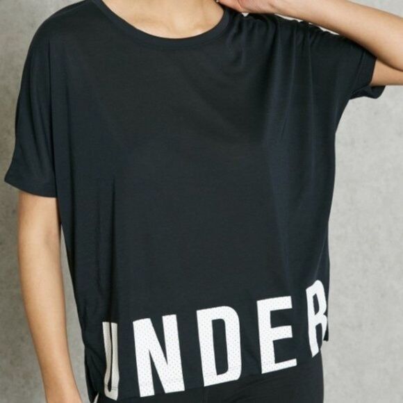 Under Armour Heatgear Women Black Short Sleeve Top Shirt size XL - Picture 2 of 10